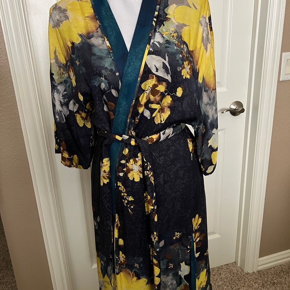 Chico Floral Kimono Robe with Belt